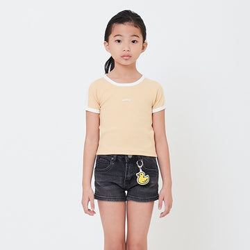 Girl Contrast Cropped Top - SG2504042