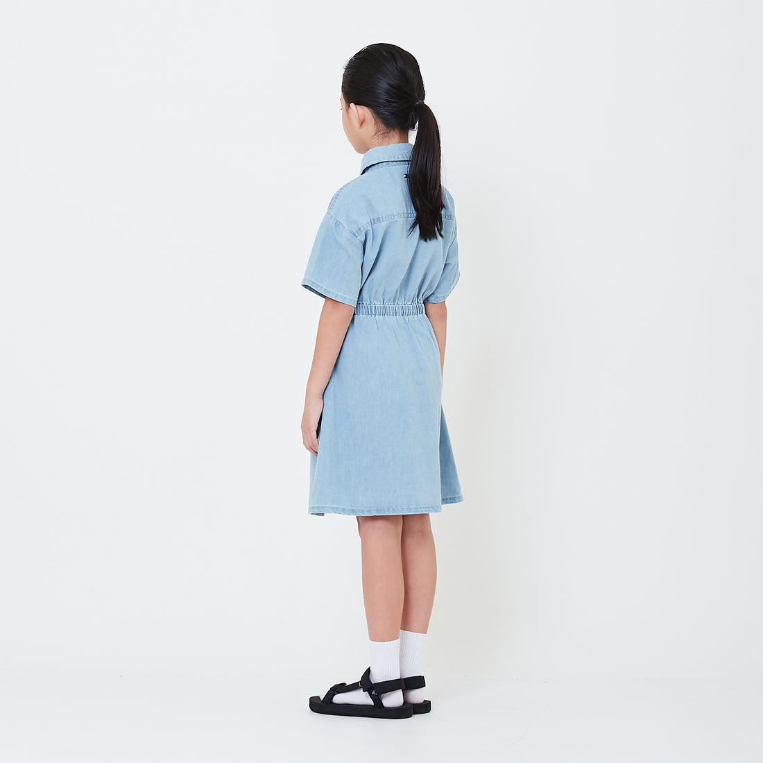 Girl Denim Dress - Light Blue - SG2505055A