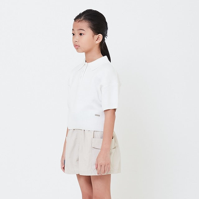 Girl Polo Knit Top - SG2506056