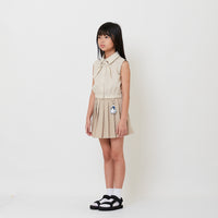 Girl Pleated Skirt - Khaki - SG2509078A