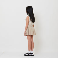 Girl Pleated Skirt - Khaki - SG2509078A