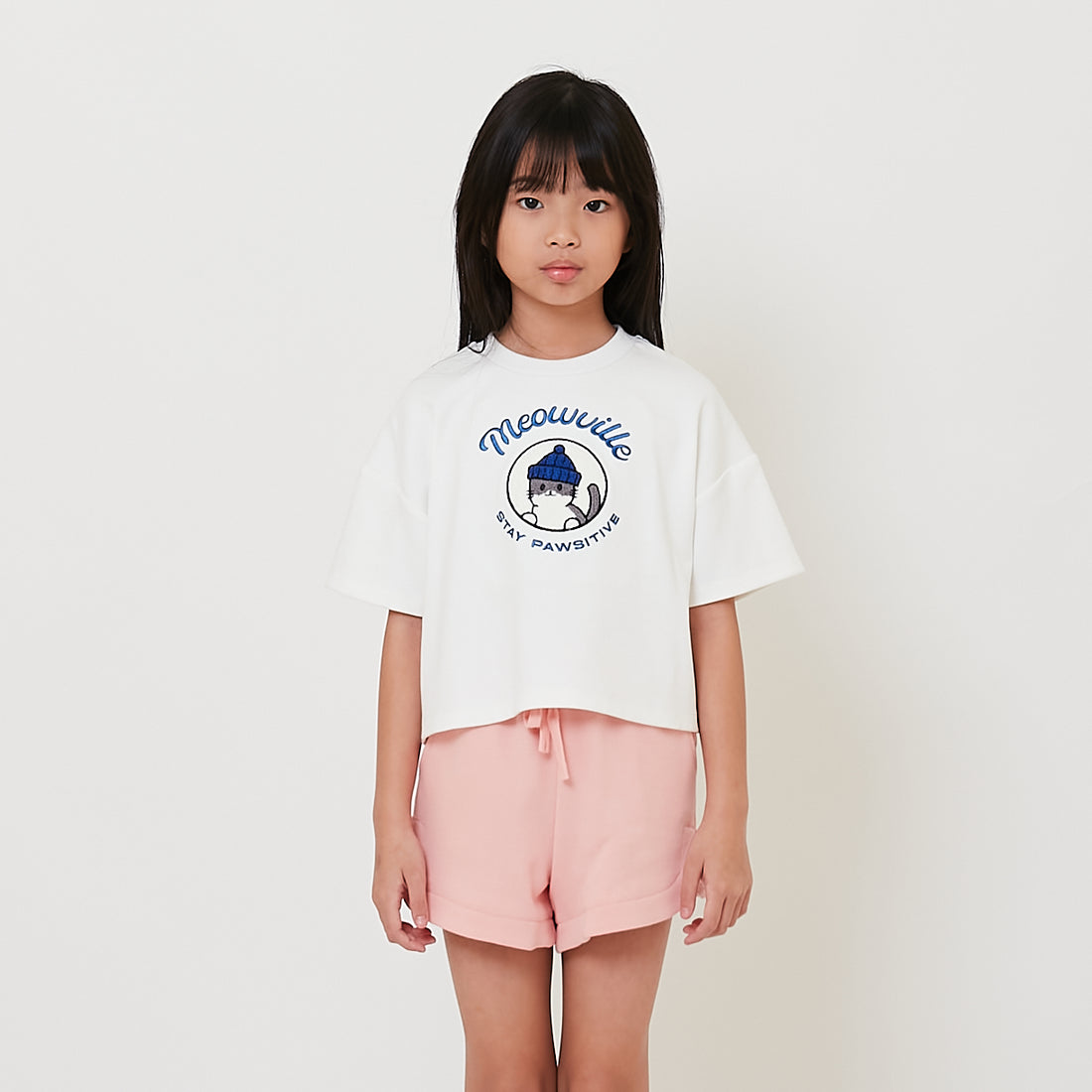 Girl Embroidery Cropped Top - SG2511092