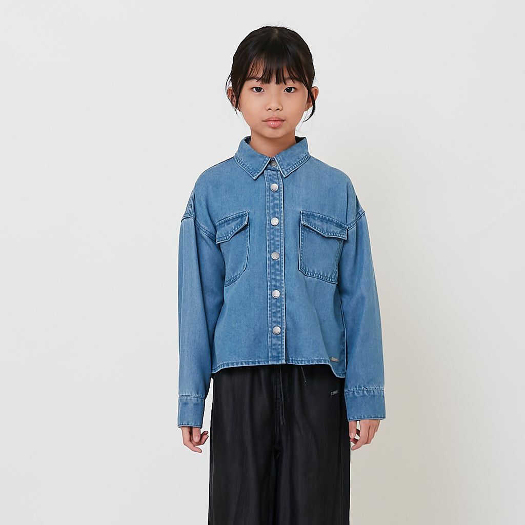 Girl Denim Shirt - Blue - SG2511104A