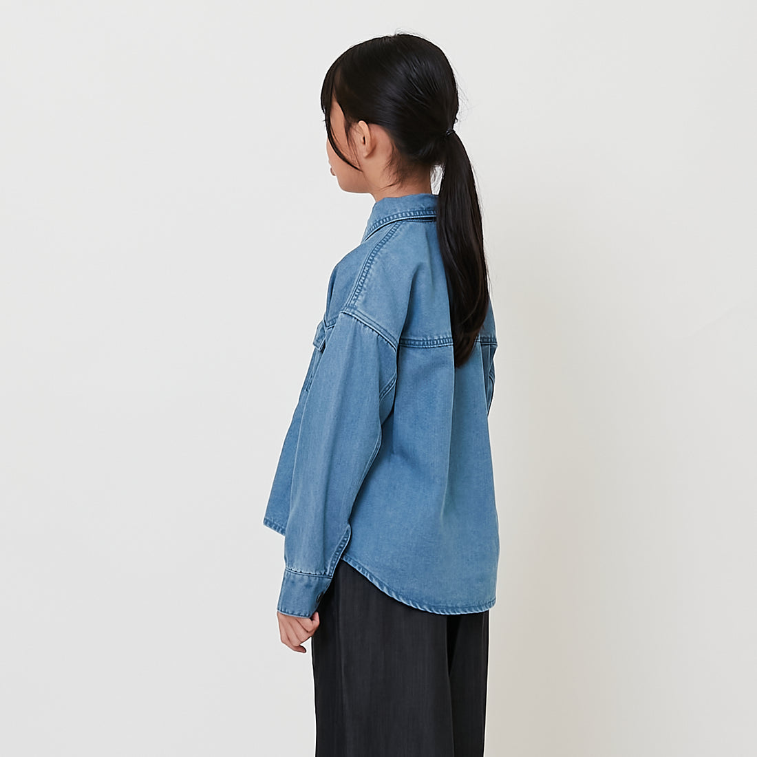 Girl Denim Shirt - Blue - SG2511104A