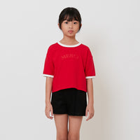 Girl Contrast Cropped Top - SG2512110