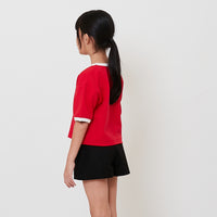 Girl Contrast Cropped Top - SG2512110