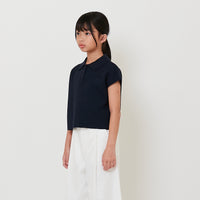 Girl Embroidery Polo Knit Top - SG2512114