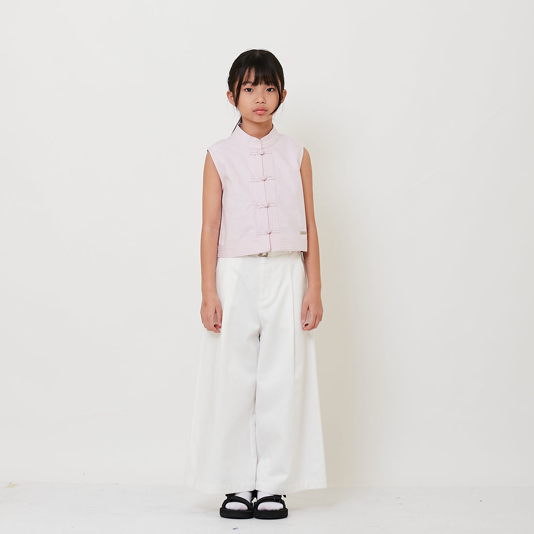 Girl High Waist Pants with Belt - SG2512121