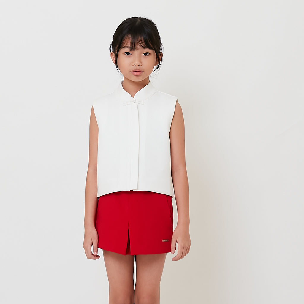 Girl Oriental Zip Up Top - SG2512125