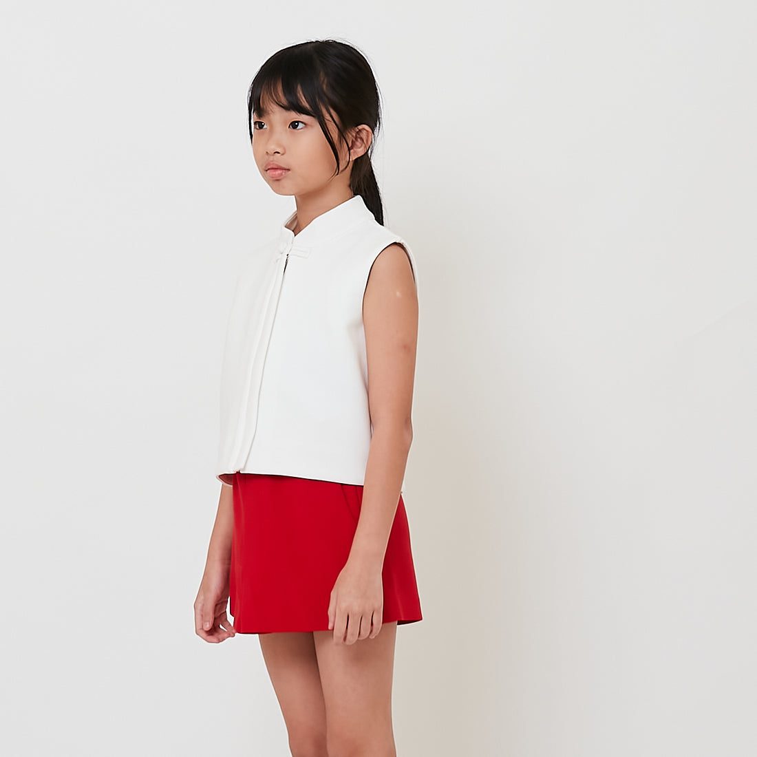 Girl Oriental Zip Up Top - SG2512125