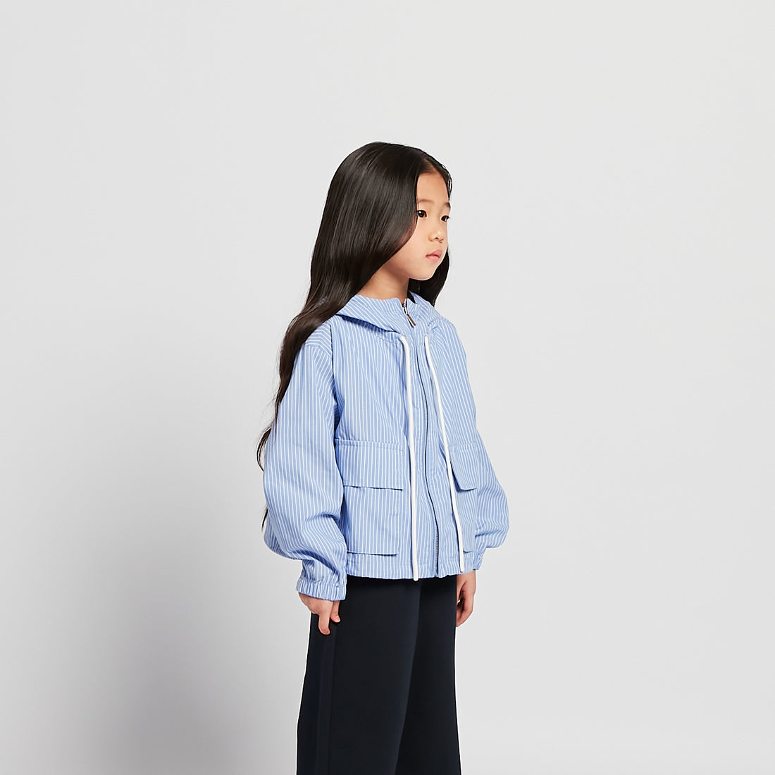 Girl Striped Jacket - Light Blue - SG2512130A