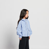 Girl Striped Jacket - Light Blue - SG2512130A