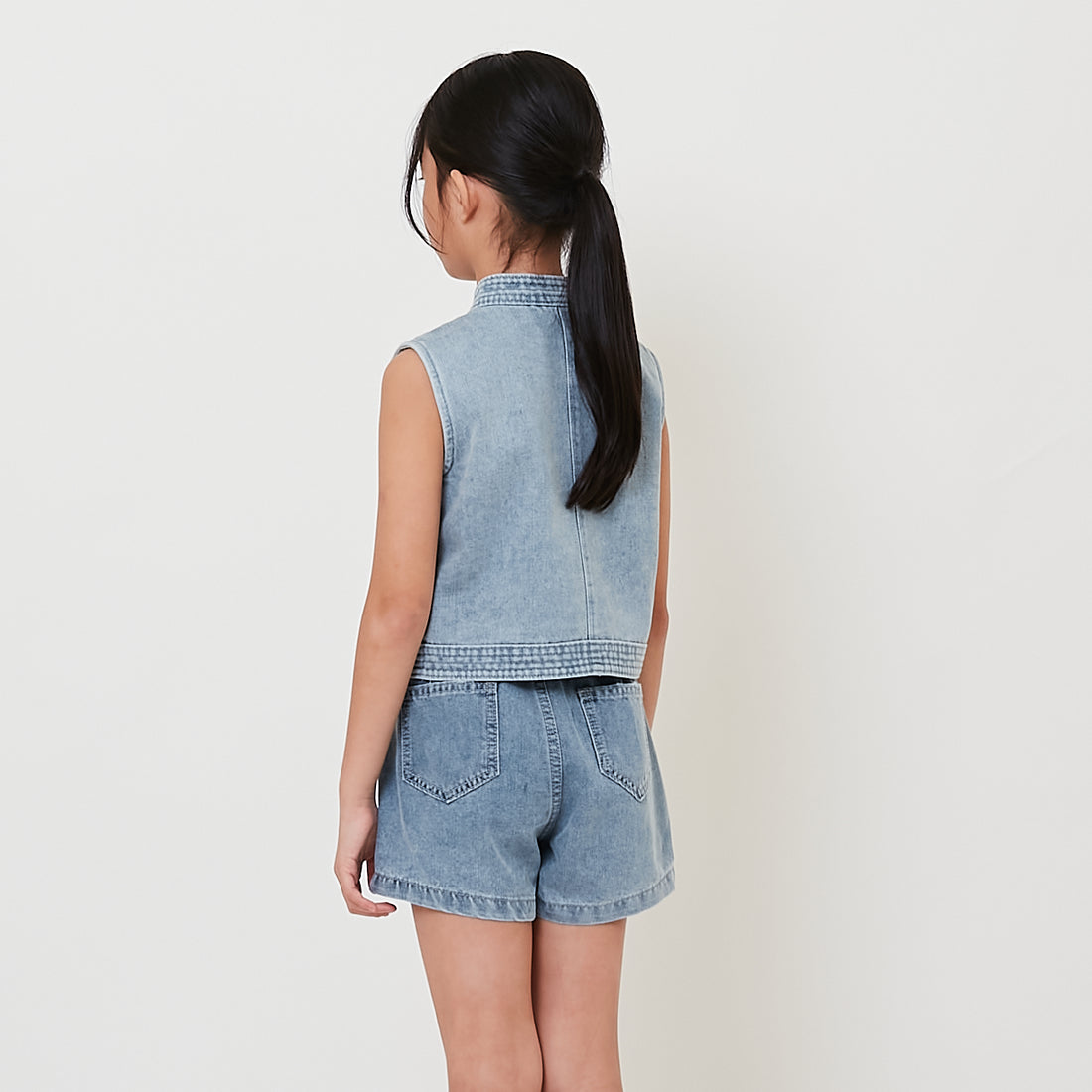 Girl Mandarin Collar Blouse - SG2512133