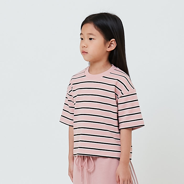 Girl Striped Cropped Top - SG2601002