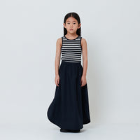 Girl Combined Maxi Dress - Navy - SG2601008A