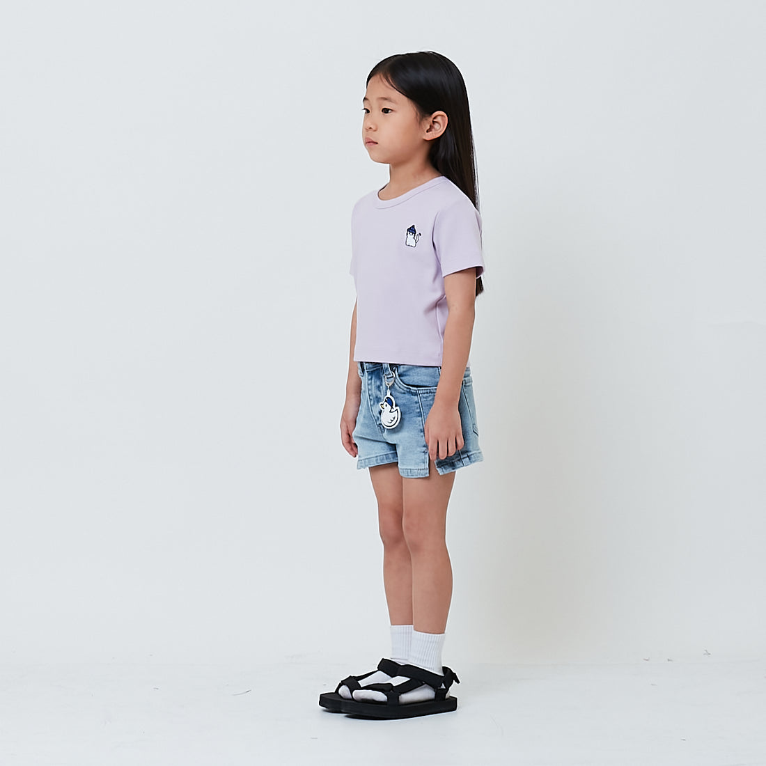 Girl Denim Split Shorts - SG2601009