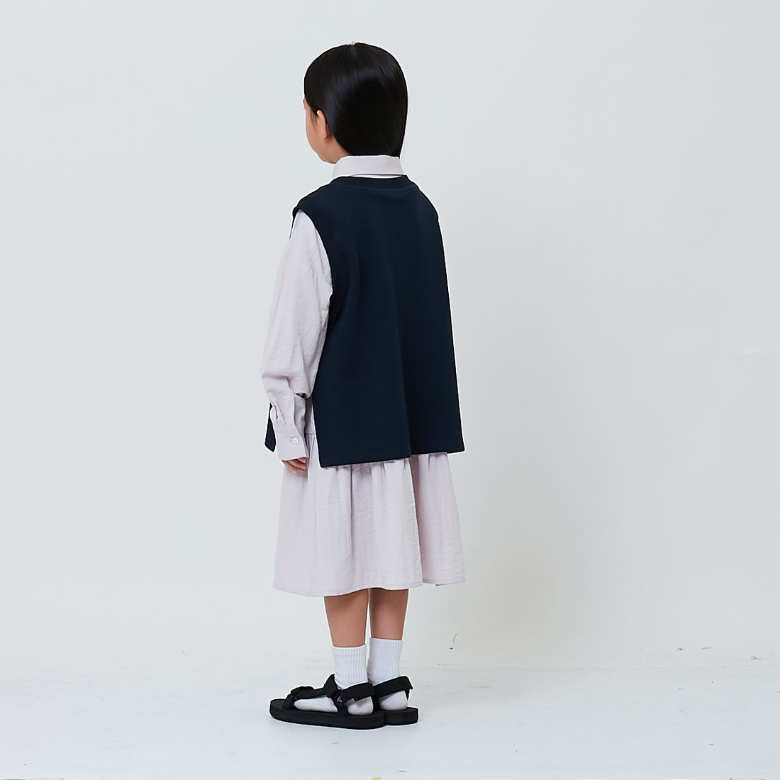 Girl 2-in-1 Short Shirt Dress - Lilac - SG2602023A