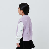 Girl Sleeveless Vest Top - Purple - SG2602025A