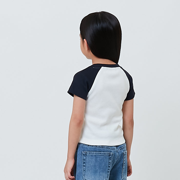 Girl Raglan Cropped Top - SG2603027