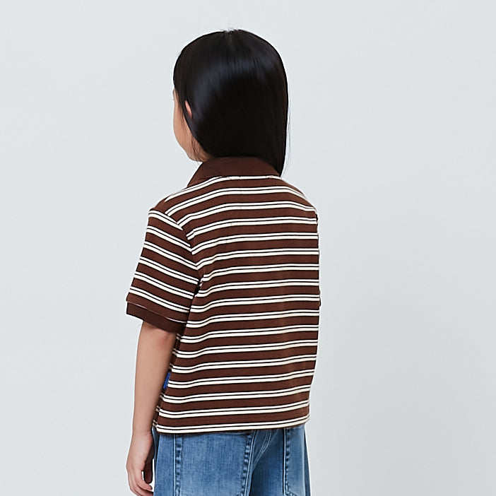 Girl Striped Polo Top - SG2603029