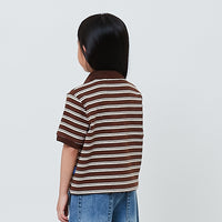 Girl Striped Polo Top - SG2603029