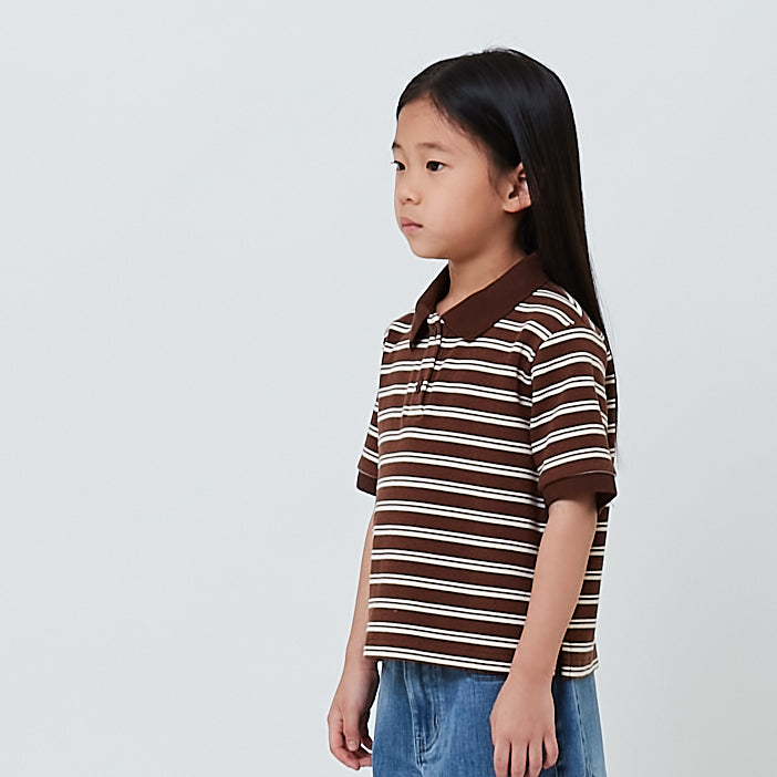 Girl Striped Polo Top - SG2603029