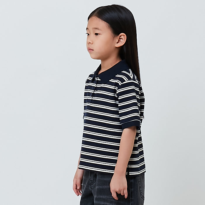 Girl Striped Polo Top - SG2603029