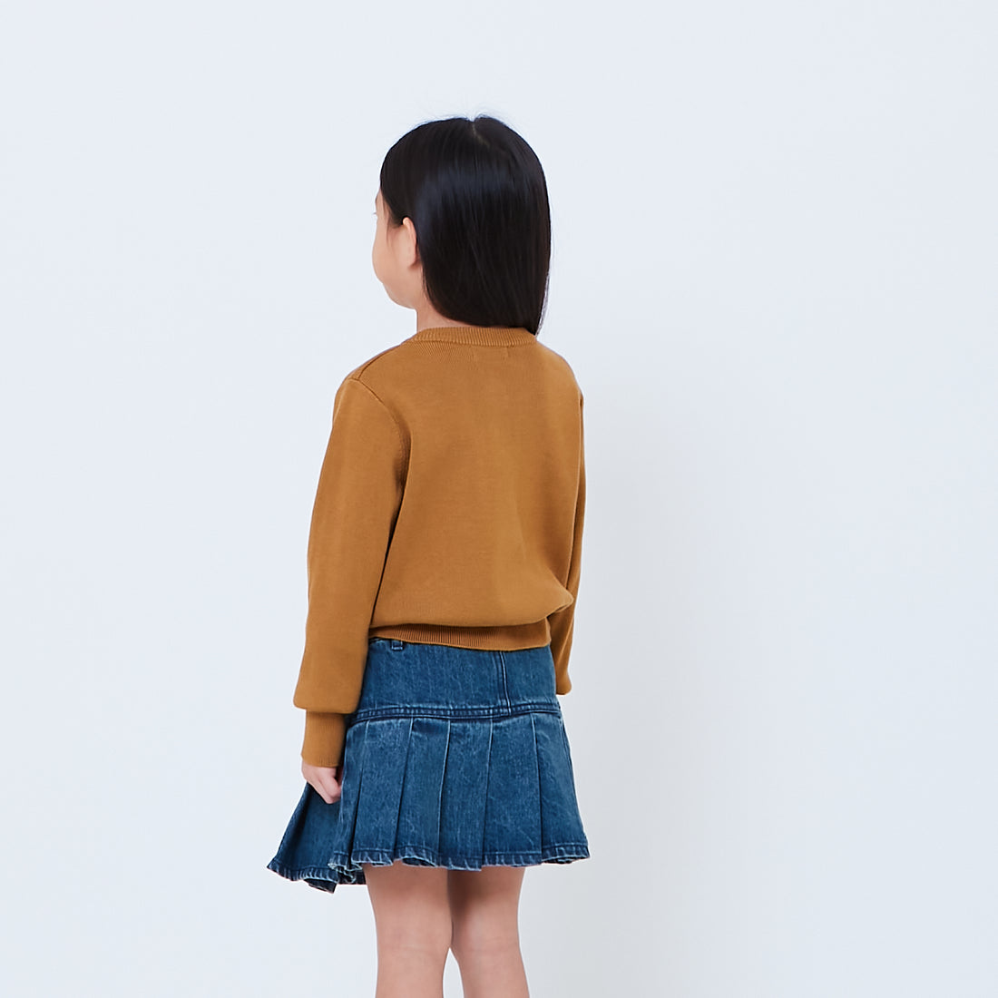 Girl Knit Cardigan - Brown - SG2603031A