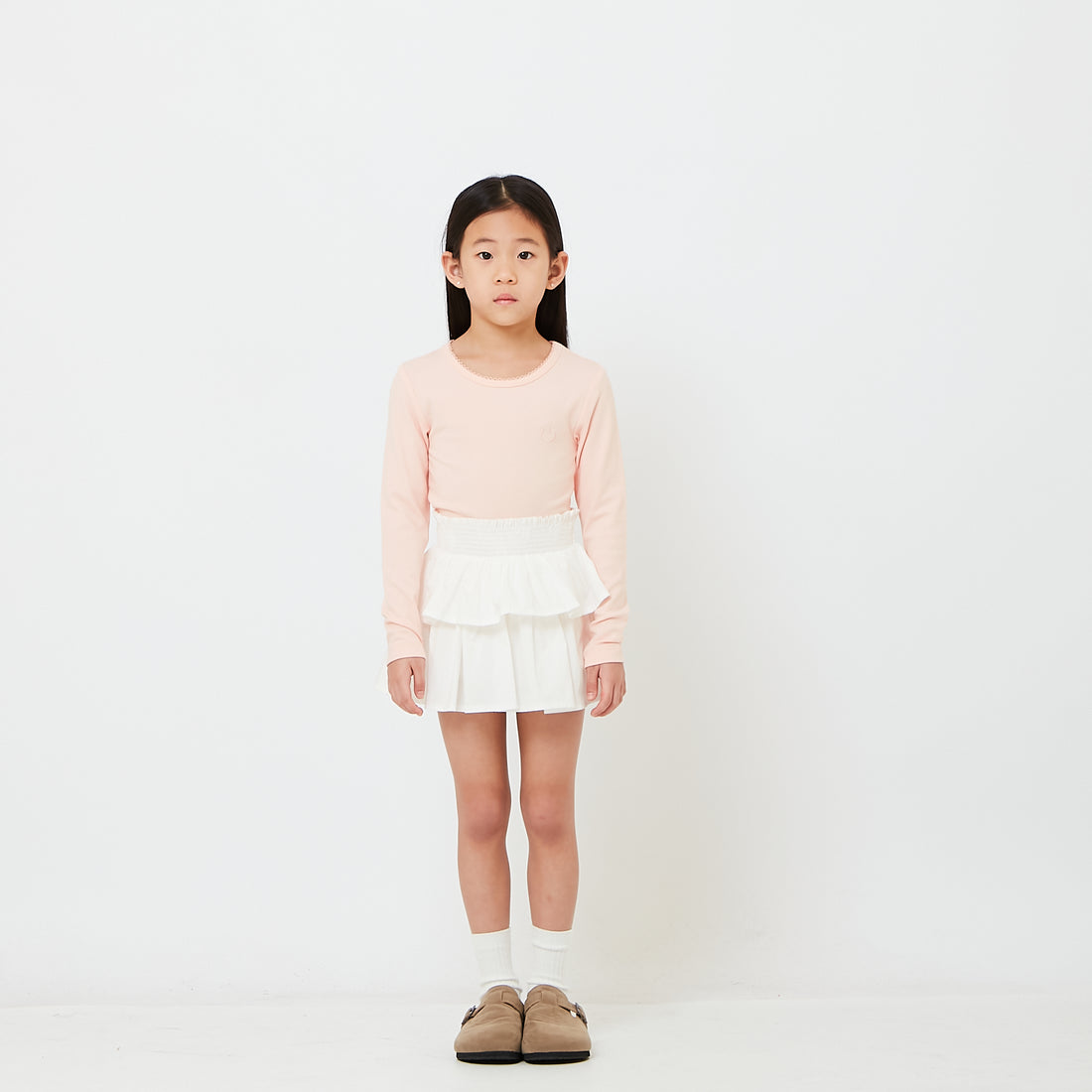 Girl 2 Tiered Short Skirt - SG2607051