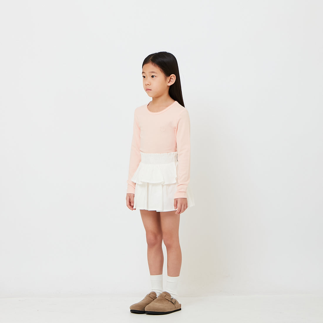 Girl 2 Tiered Short Skirt - SG2607051
