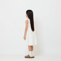 Girl Ruffle Tiered Dress - Off White - SG2608058A