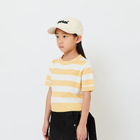Girl Striped Knit Cropped Top - SG2608061