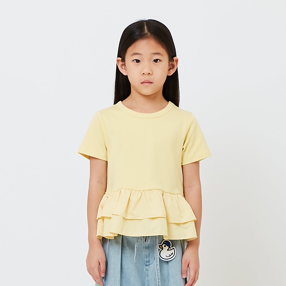 Girl Double Layered Ruffle Top - SG2608062