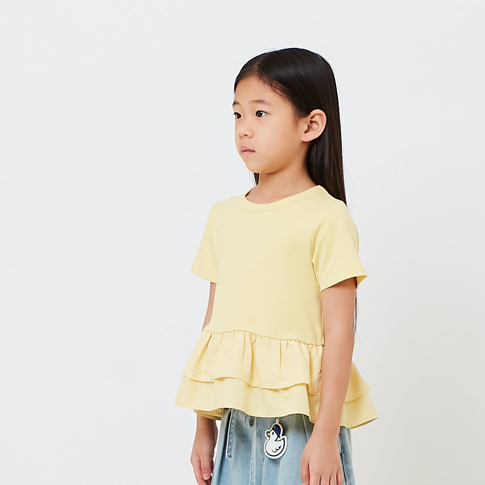 Girl Double Layered Ruffle Top - SG2608062