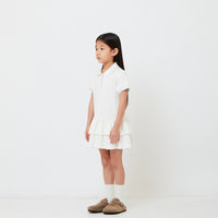 Girl Double Layered Ruffle Polo Dress - SG2608064
