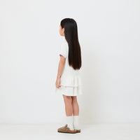 Girl Double Layered Ruffle Polo Dress - SG2608064