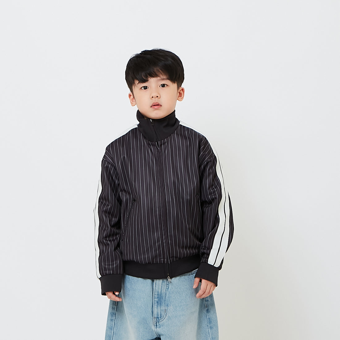 Kids Oversized Track Jacket - Black - SK2607002A