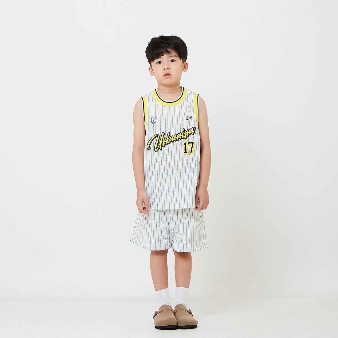 Kids Mesh Pinstripe Shorts - SK2607003