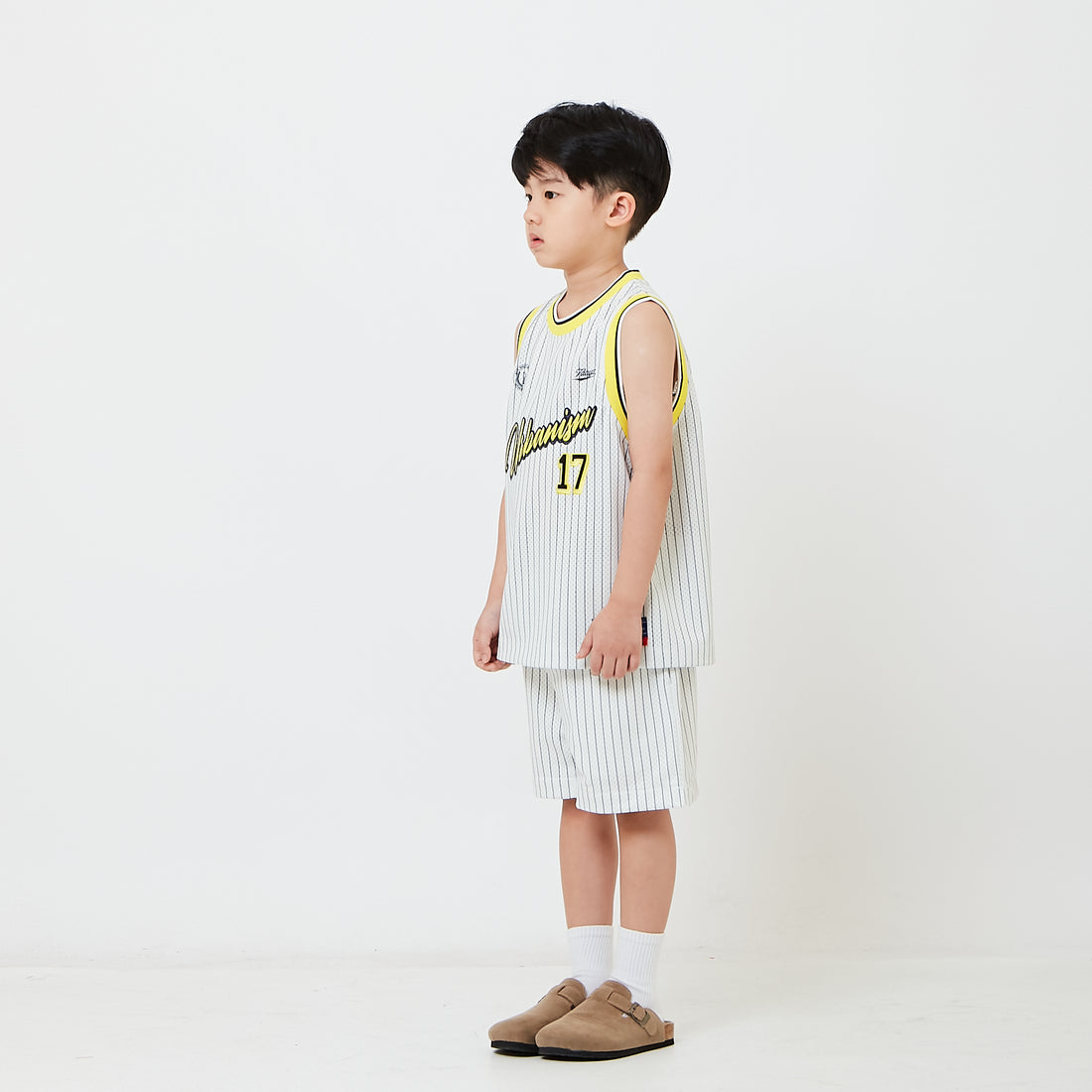 Kids Mesh Pinstripe Shorts - SK2607003