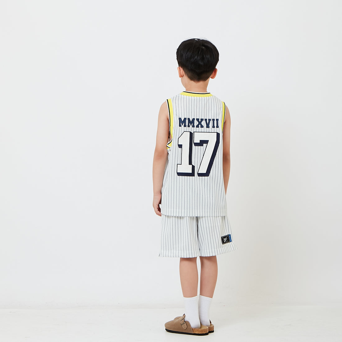 Kids Mesh Pinstripe Shorts - SK2607003