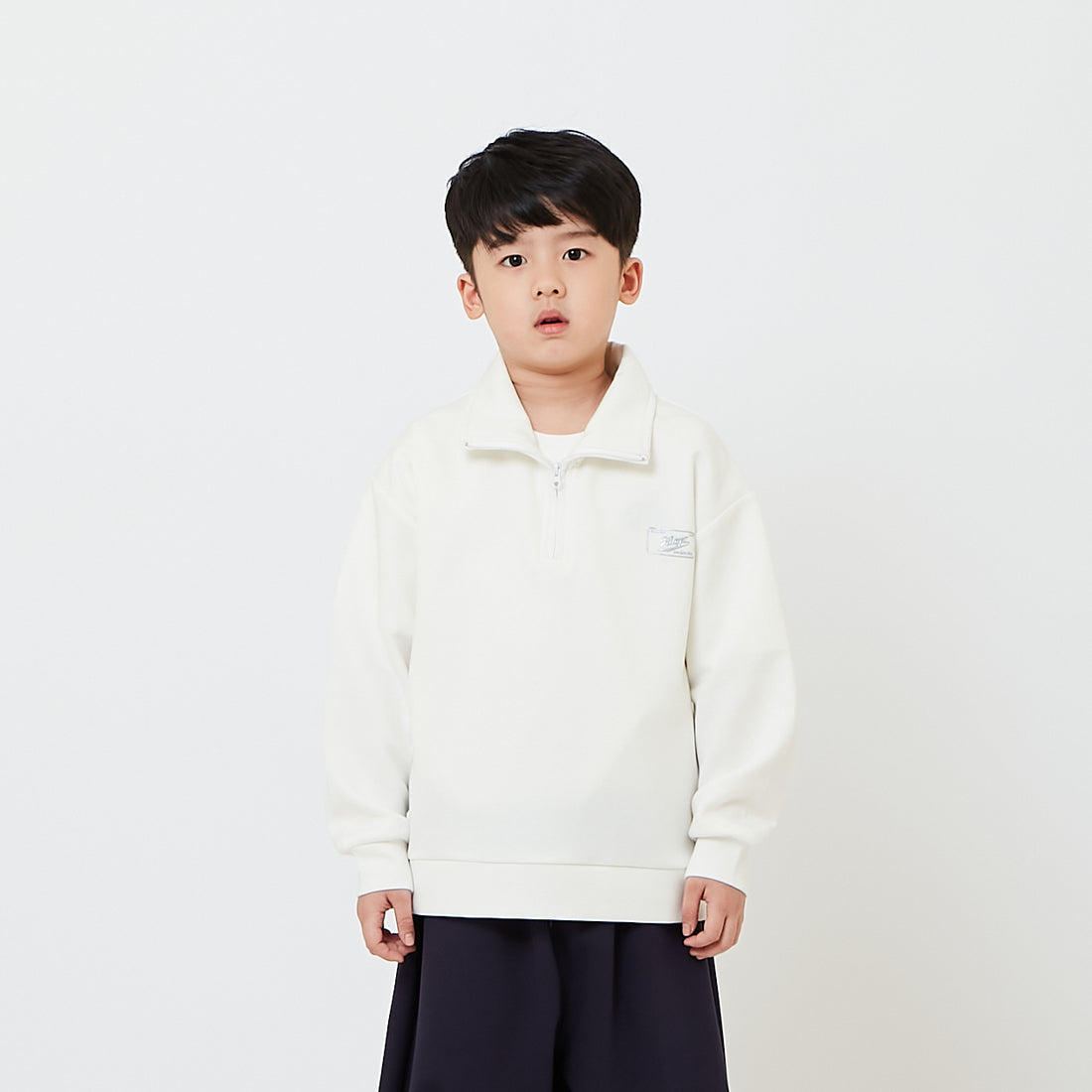 Kids Oversized Embroidery Polo Top - SK2607009