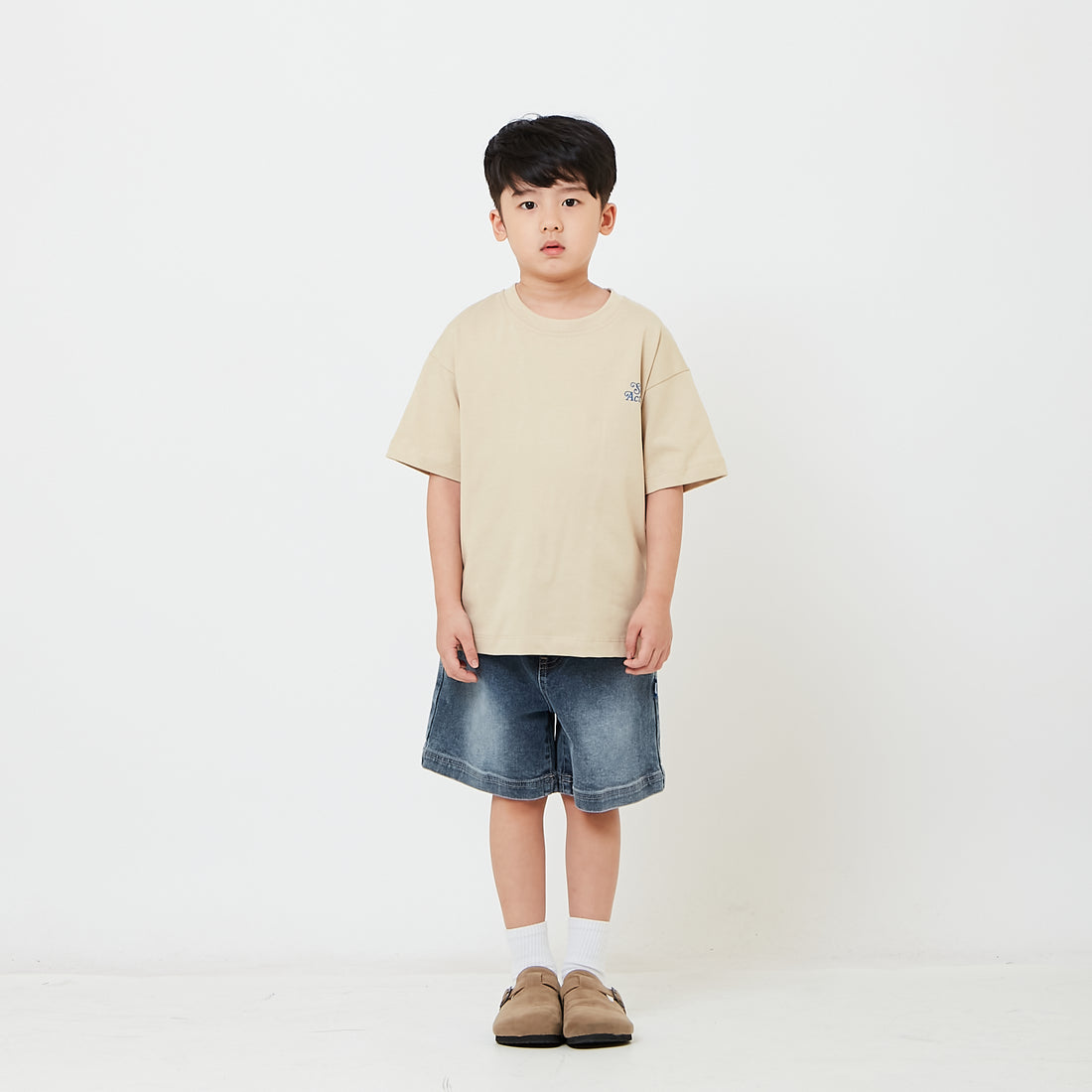 Kids Relaxed Fit Denim Shorts - SK2607012