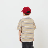 Boy Oversized Stripe Polo Tee - SK2608007