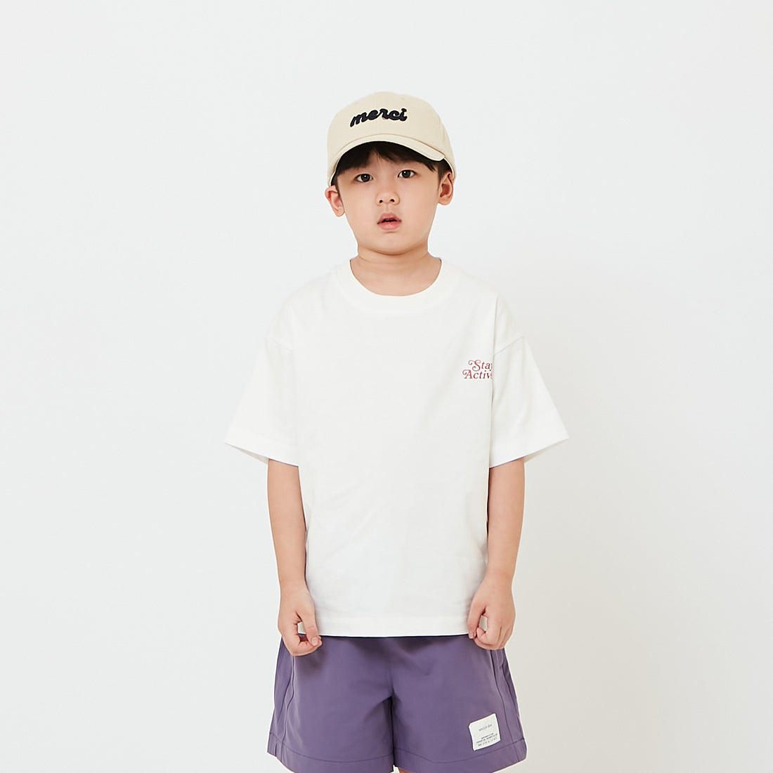 Kids Embroidery Oversized Tee - SK2608017
