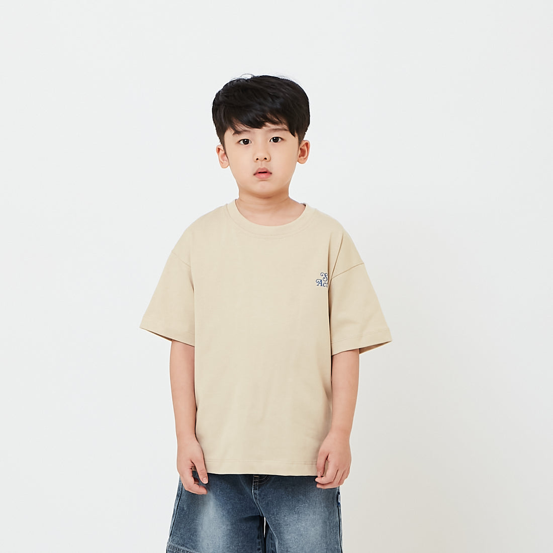 Kids Embroidery Oversized Tee - SK2608017