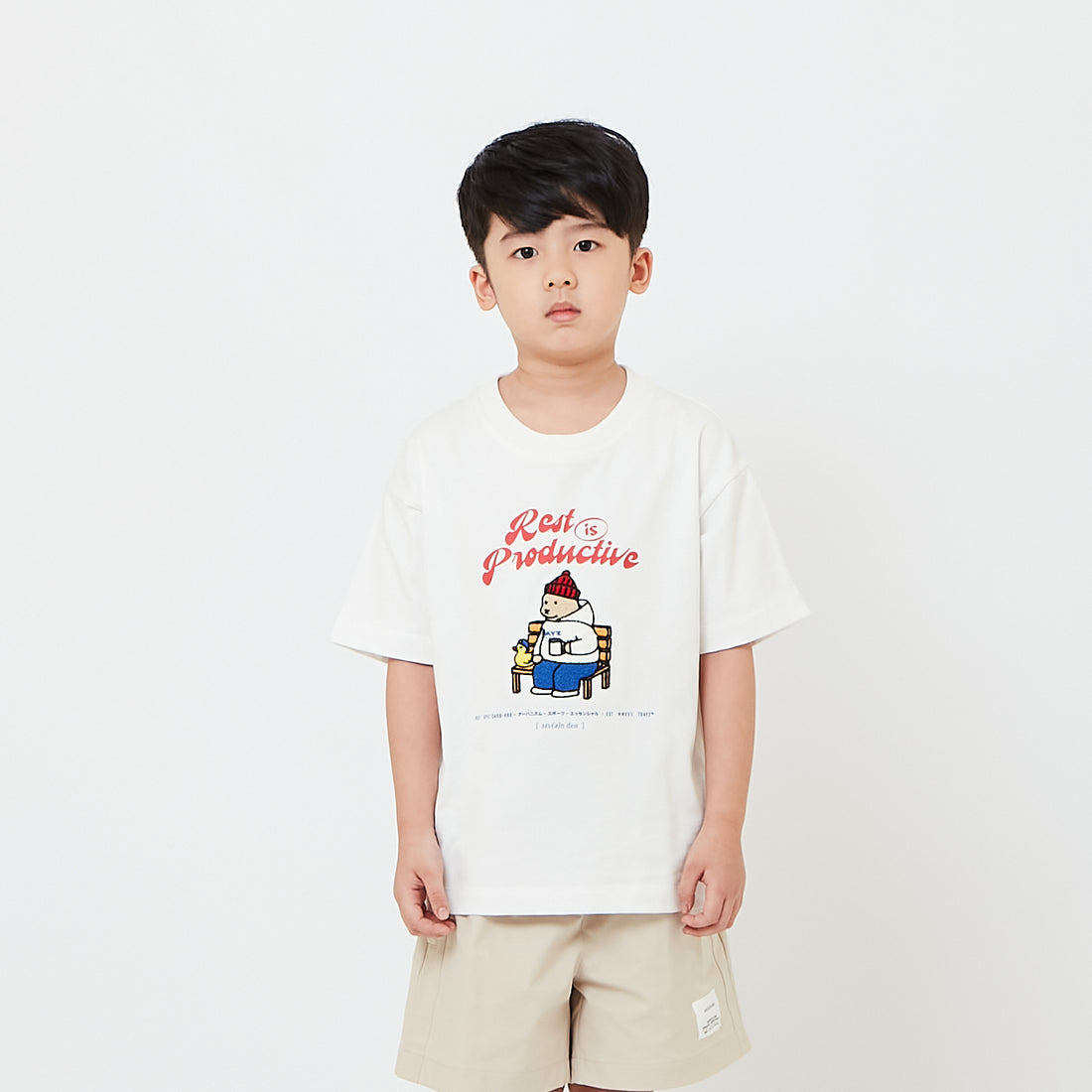 Kids Embroidery Oversized Tee - SK2608018