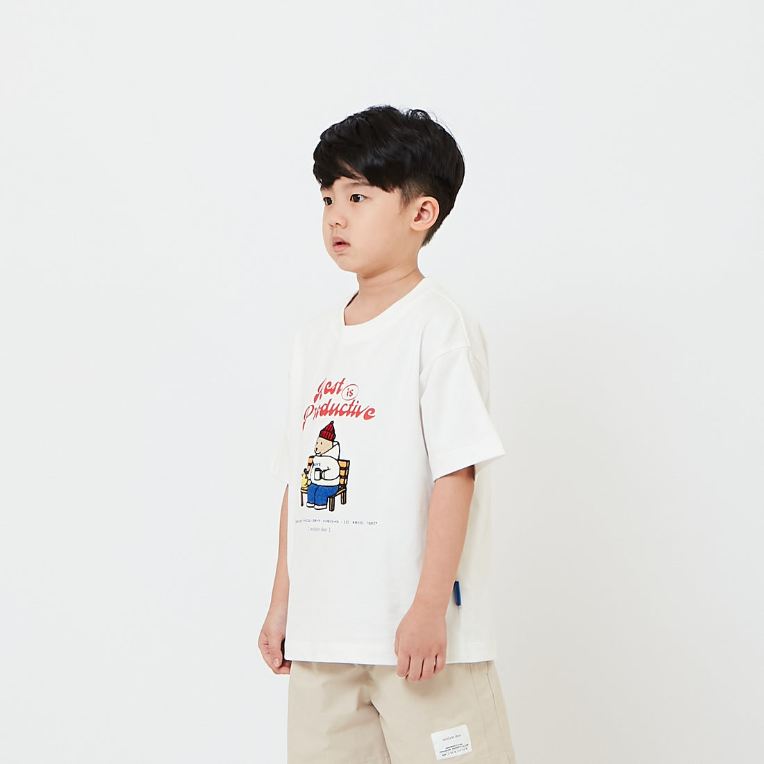 Kids Embroidery Oversized Tee - SK2608018
