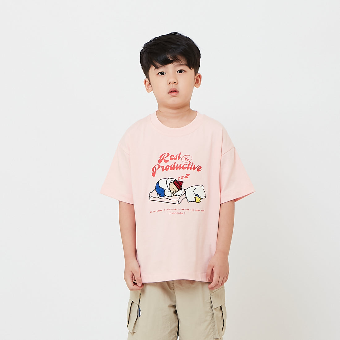 Kids Embroidery Oversized Tee - SK2608018