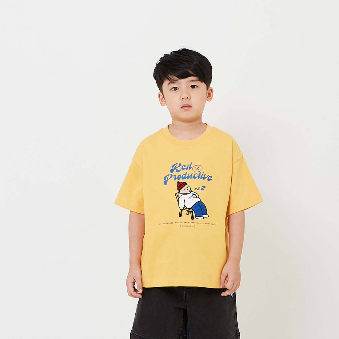 Kids Embroidery Oversized Tee - SK2608018