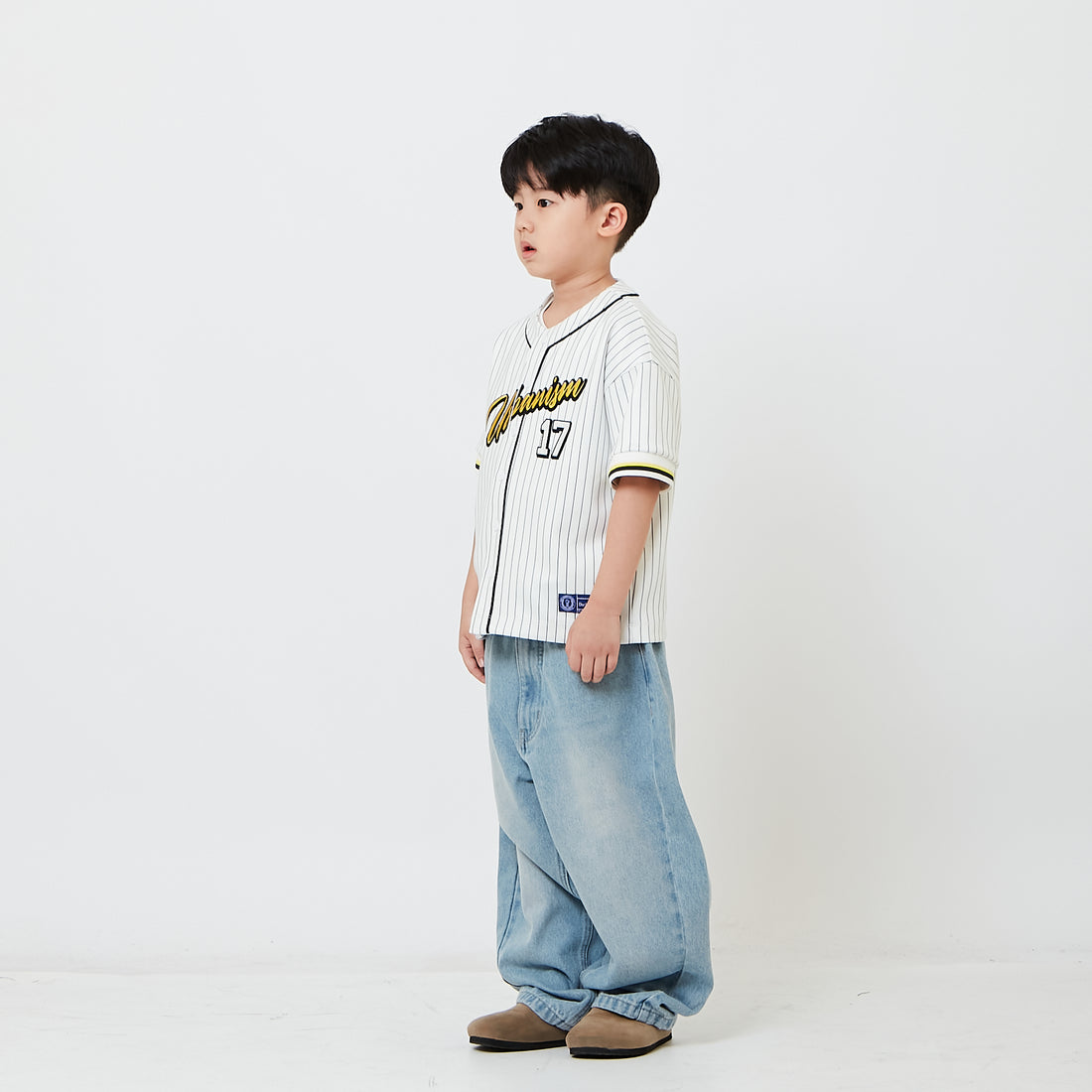 Kids Barrel Leg Long Jeans - SK2609014